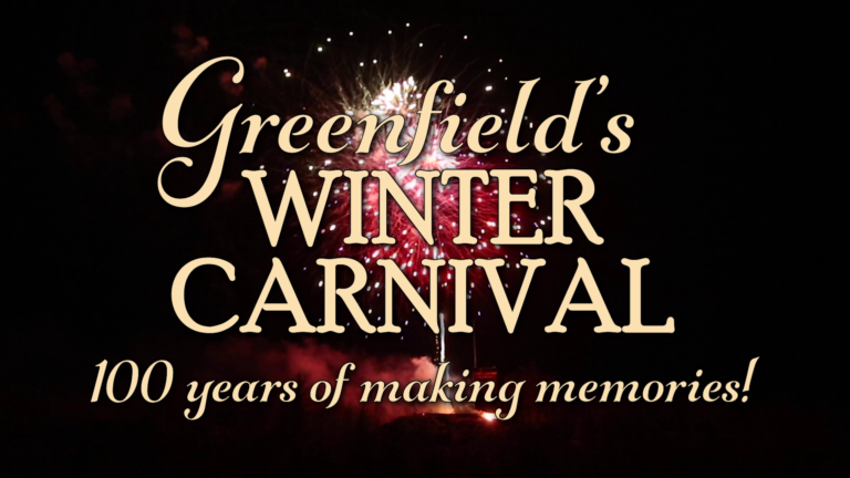Greenfield Winter Carnival celebration slide